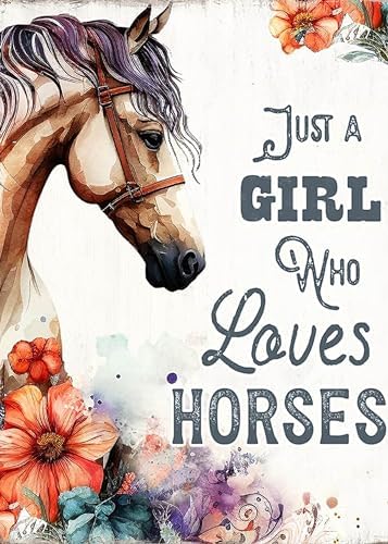 FOXKISS Horse Diamond Art Painting Kits for Adults – Full Drill Diamond Dots Paintings for Beginners, Round 5D Paint with Diamonds Pictures Gem Art Painting Kits DIY Adult Crafts Kits 12x16inch