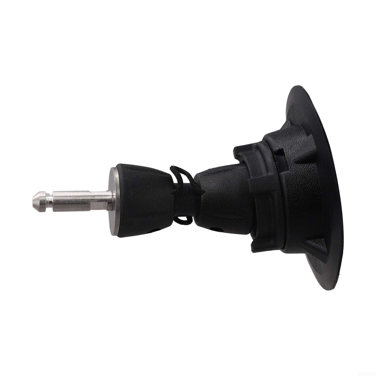 Base per piede d'albero per windsurf con bullone tendine supporta 360 gradi girevole funzione base albero forte costruzione in PVC nero design basso profilo diametro 12,5 cm