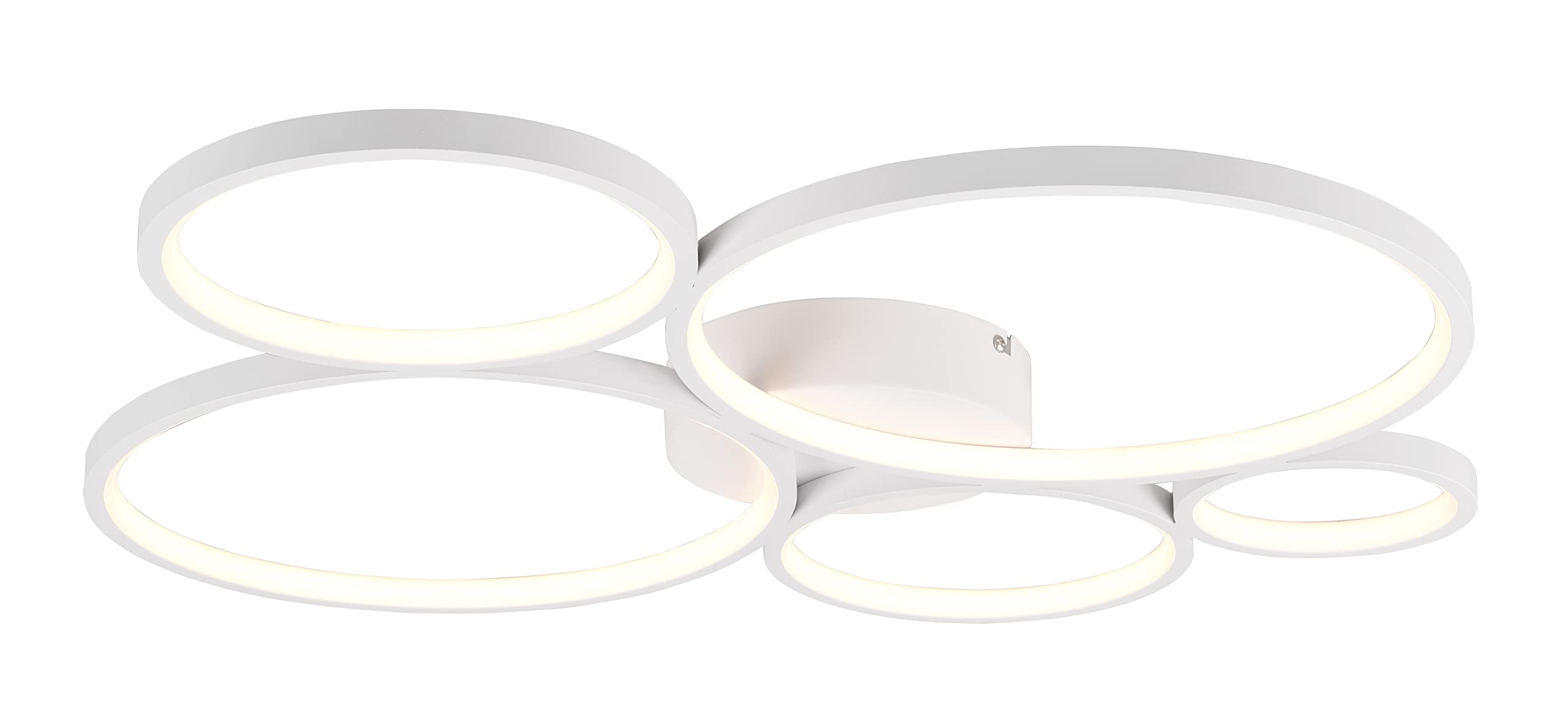 Trio Leuchten Rondo 622610531 LED Ceiling Light Metal White with 49 Watt LED Switch Dimmer