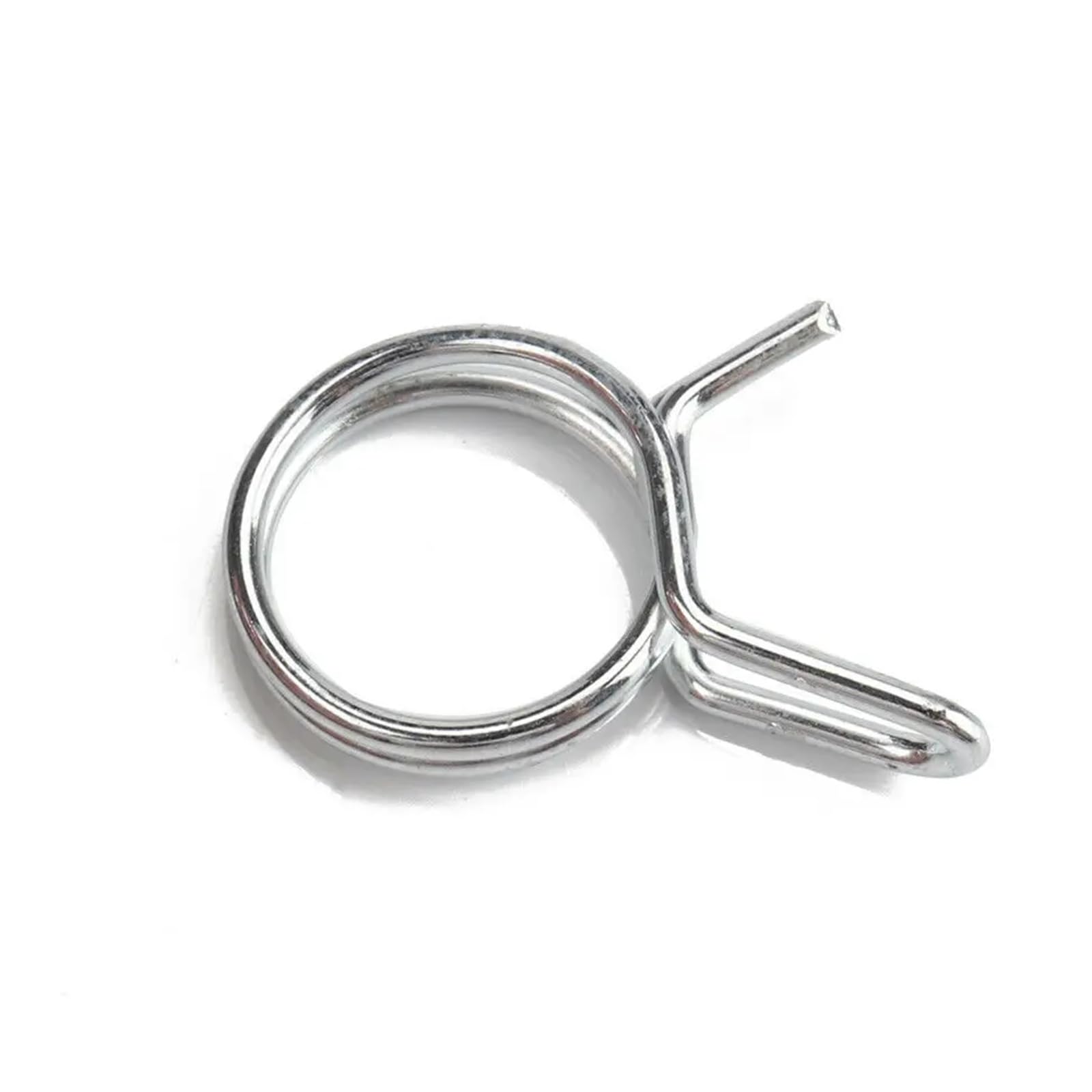 20 morsetti a molla in acciaio inox a doppia molla per tubo flessibile del tubo del carburante del motociclo (M11 placcato in zinco bianco)