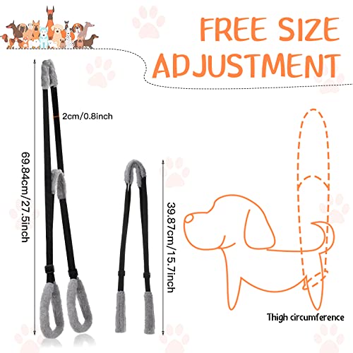 2 Pcs Dog Support Harness For Back Legs Dog Rear Lifting Sling Aid With Handle And Shoulder Strap Hind Leg Support For Pet Mobility Helps Dogs With Poor Stability, Arthritis, Joint Injuries (Black) #TOP1