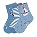 Produktbild Sterntaler Baby Jungen Söckchen 3er-pack Boot Socken, Blau (Himmel 325), 6-9 Monate EU