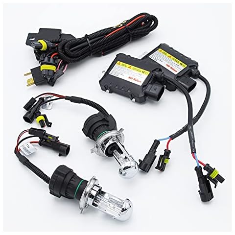WanLiTong 35W Hi/Lo H4-3 Bi Xenon Bulbs 12V 4300K 5000K 6000K 8000K 10000K 12000K Automotive HID Xenon Headlight Kit With Slim Ballast ( Emitting Color : 10000K , Socket Type : H4/9003/HB2 Hi/Lo ) Cover