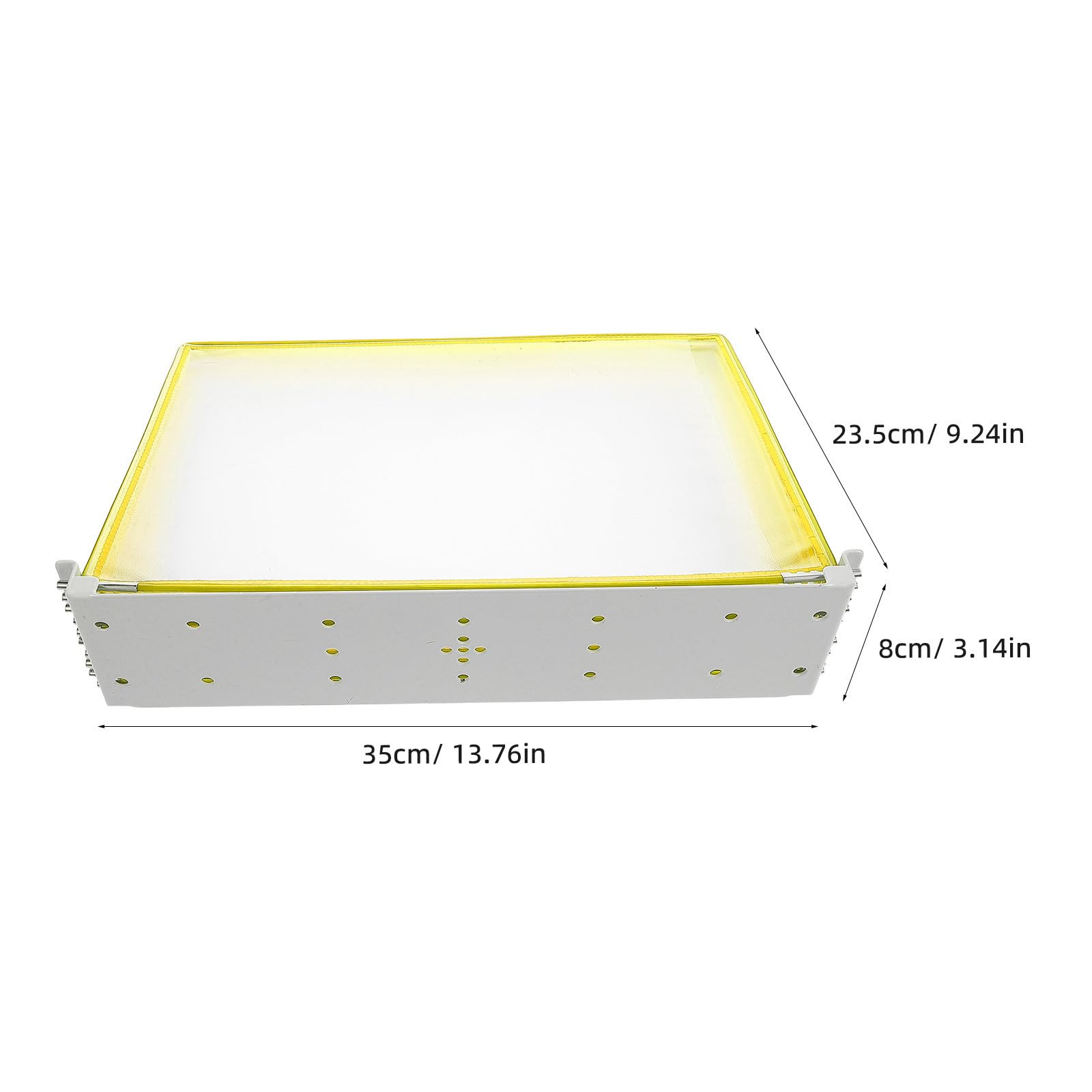 Wandordner mit 10 Fächern A4 aus Eisen und Pvc, Gelb