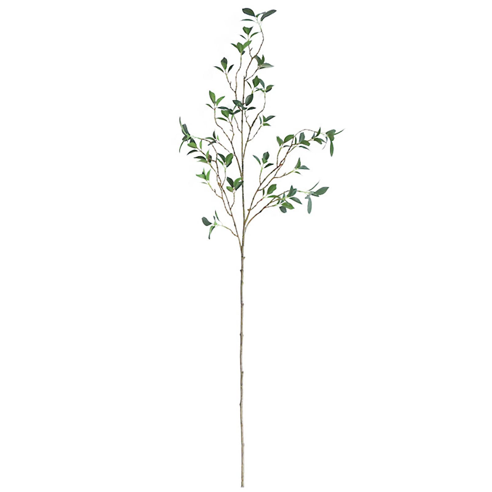 3 pezzi 113 cm di piante artificiali decorative steli vegetali, rami di ficus artificiali foglia spray, rami di eucalipto finti rami di ficus ramoscelli piante verdi