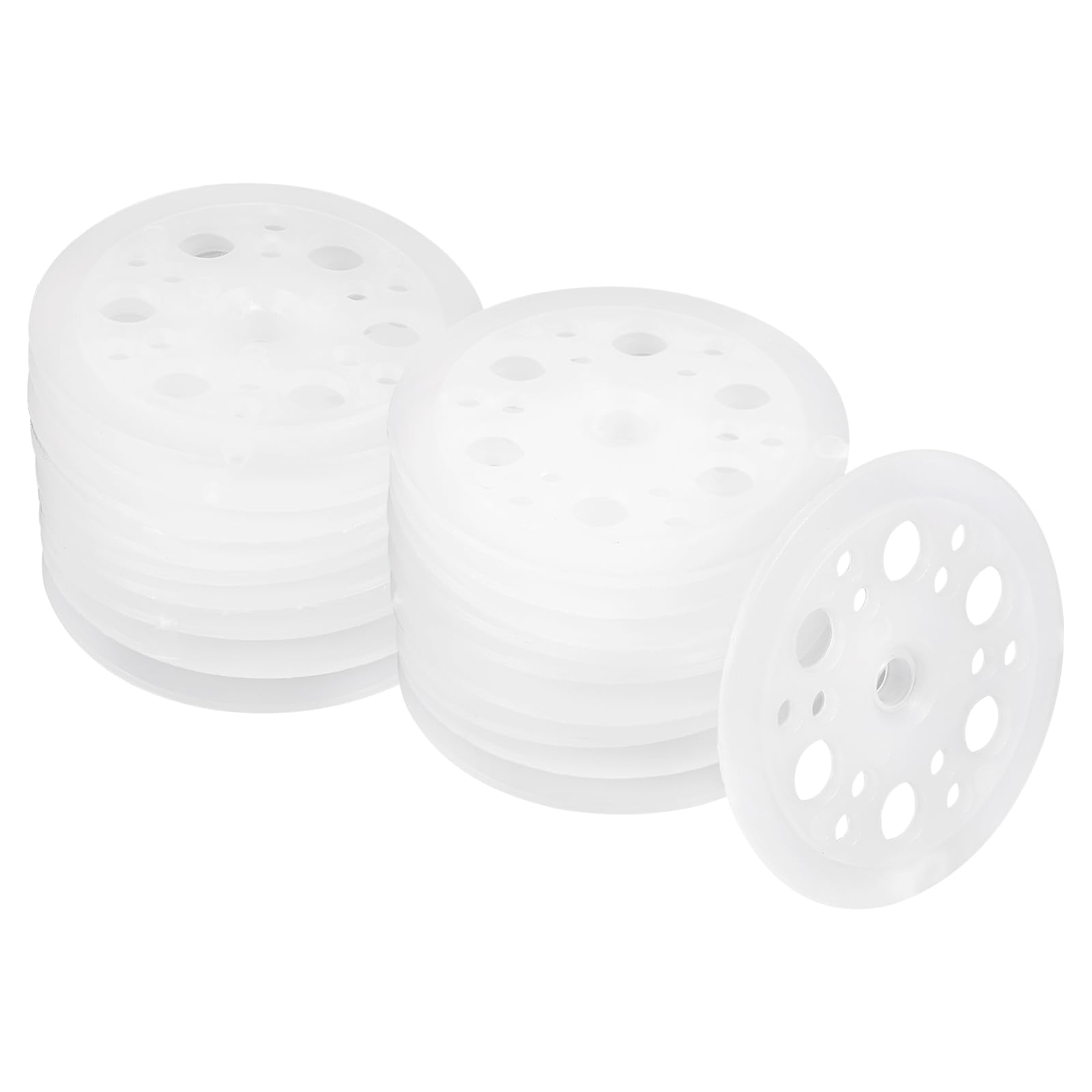 sourcing map 200pcs Plastic Washers 1.85 Inch / 47mm Load Spreading Polypropylene Washers Foam Board Fasteners for Fixing and Fastening Foam Board