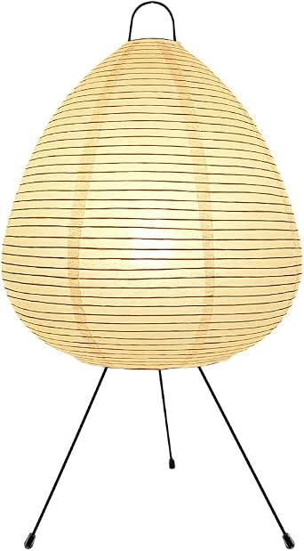 20 Inch Table Lamp, Cute Paper Lamp, Ambient Lighting Lamp, Cozy Bedside Lamp, Minimalist Warm Glow Light for Bedroom Living Room Kids Room Dorm