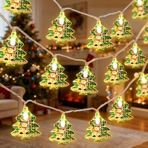 Lichterkette Weihnachten, 3M 20LED Weihnachtslichterkette, Warmweiß...