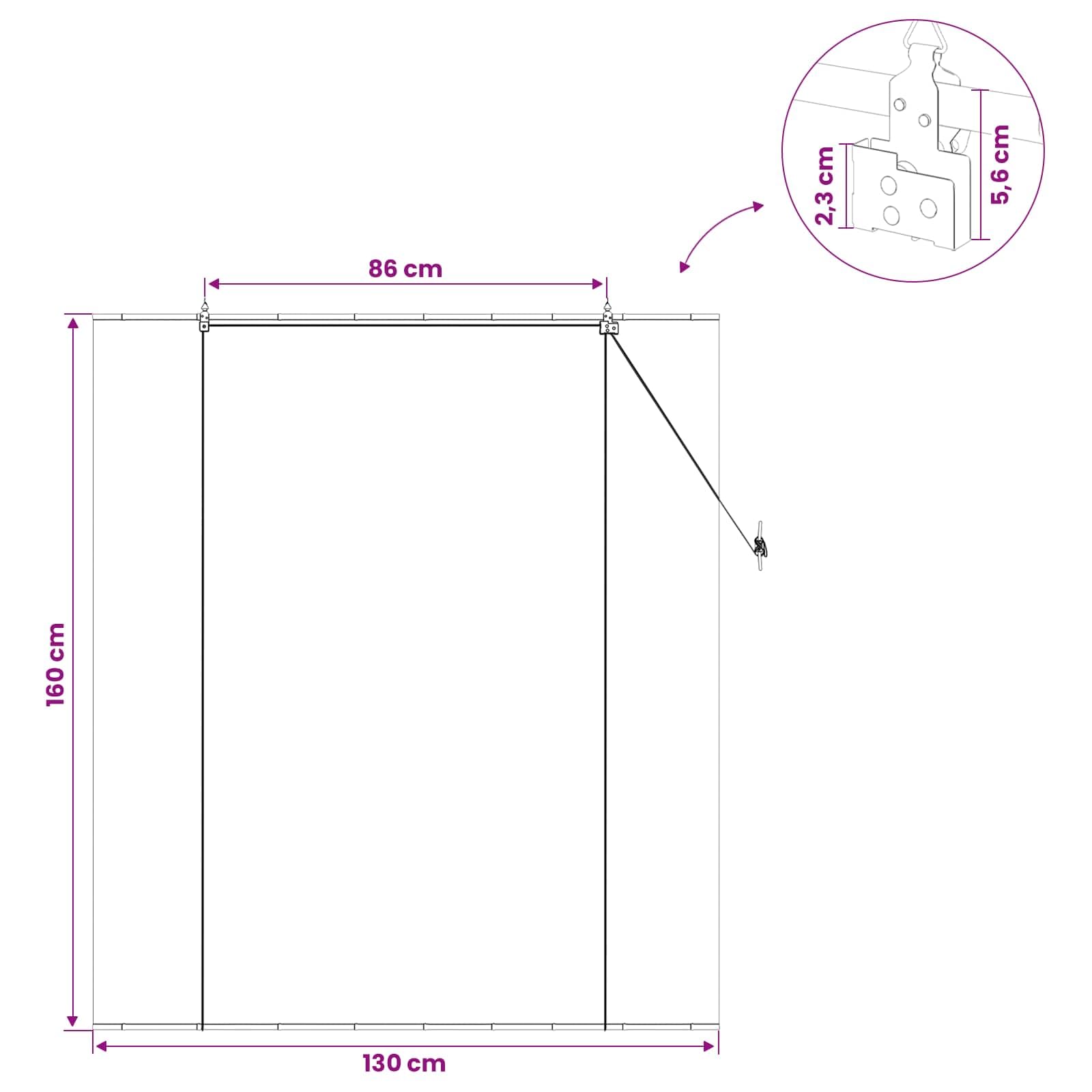 Store enrouleur en bambou - 130 x 160 cm - Naturel - Brise-vue