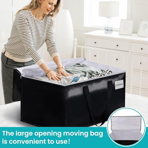 Large carrying case with zippered handle with lid to move supplies heavy duty tote bag to save space and fold mobile bag2