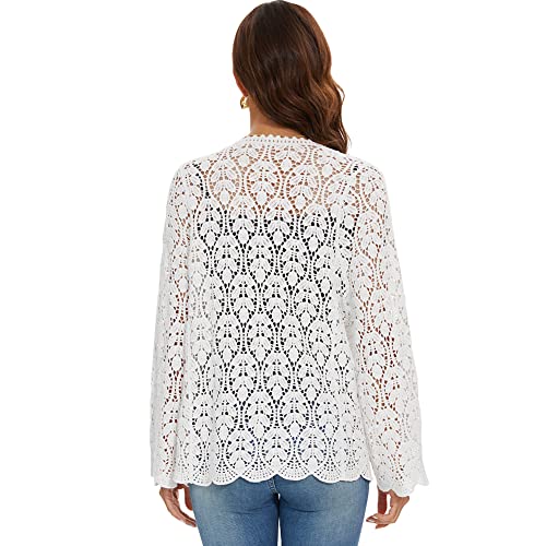 Image of Women's Cardigans Long Sleeve Lightweight Sweater Vintage Cardigan Thin Coats Outerwear