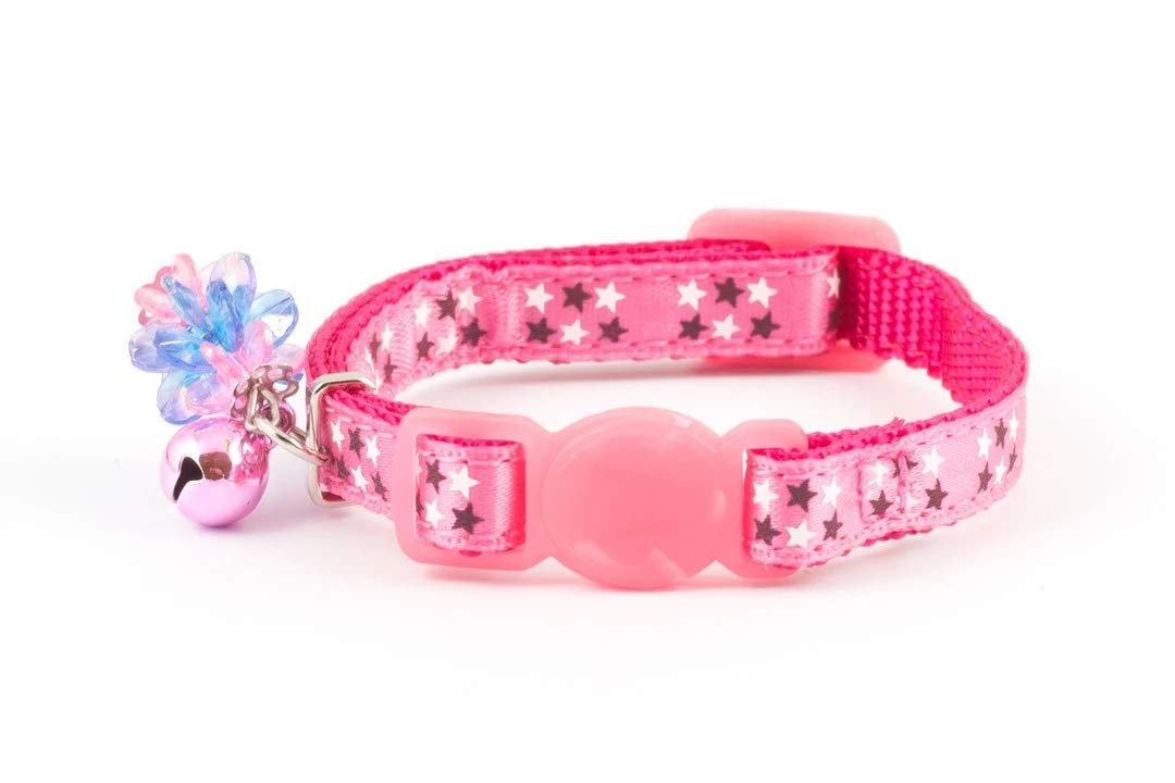 Ancol Stars Kitten Cat Coll with jewel & safey buckle Pink
