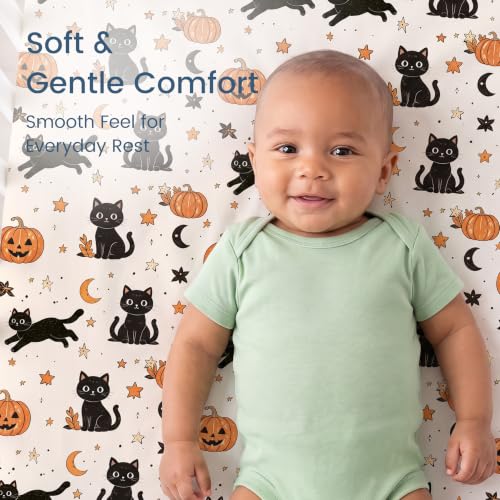 Image of Pack N Play Sheets for Graco, Soft Mini Crib Fitted Sheets 2 Pack
