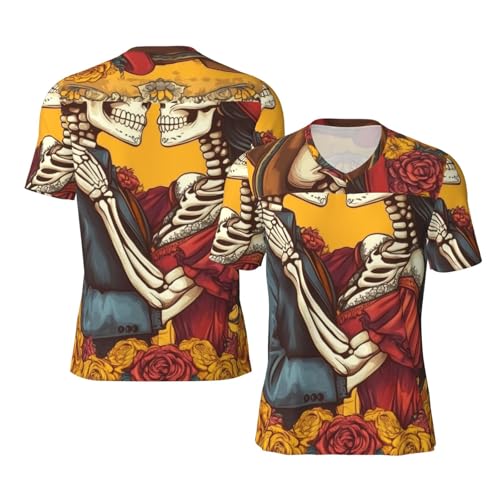 Stylish Athletic Sports Jersey Mexico-Marigold-Skeletons Men's Rugby Jersey Xx-Large Black