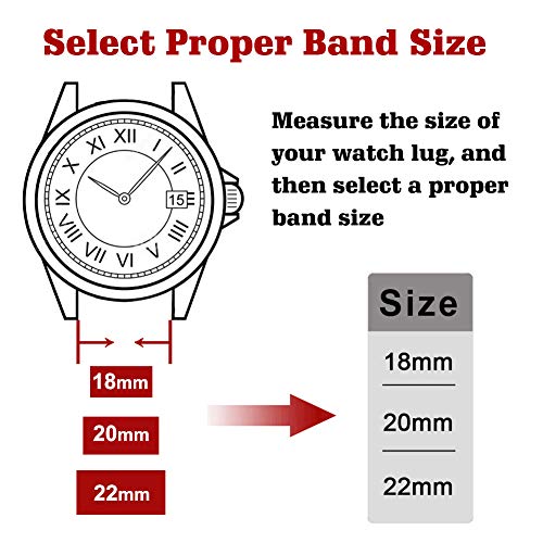 Image of Ritche Christmas Gift Quick Release Leather Watch Bands Genuine Watch Straps for Men Women Top Grain Leather Watch Strap, White Elephant Gifts, Stocking Stuffers for Men, Father's Day gifts