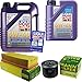 Produktbild QR-PARTS 69330830 Filter Set Inspektionspaket 6 Liter Liqui Moly Motoröl Leichtlauf High Tech 5W-40 MANN-FILTER Luftfilter Ölfilter