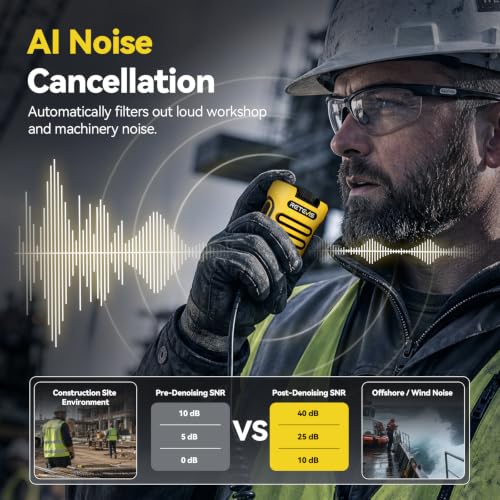 Image of Retevis RB48 Advanced Triple Prooof Walkie Talkies with Shoulder Mic,MIL-STD 810H,VOX,Vibration Reminder,Dual PTT,SOS,NOAA,10 Call Bells,Mic-Noise Reduction&IP67 Waterproof (2 Pack)