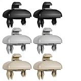 Varkage 6 Stück Sonnenblende Halterung Haken für Audi, Audi Sonnenblende Halterung, Auto Sonnenblende Clip Universell Kompatibel für A1 A3 A4 A5 A6 A7 Q5