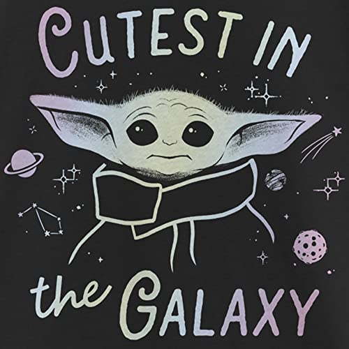 The Mandalorian Girl's Star Wars Grogu Cutest in The Galaxy Iridescent T-Shirt2