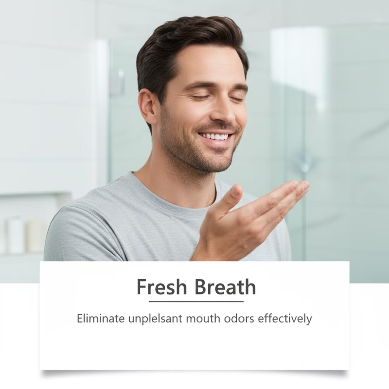Gocce per il trattamento dentale Rolimey Beetakt Collutorio, Collutorio naturale, Elimina l'alito cattivo, Sorriso sicuro,3PCS