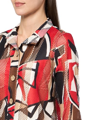 MULTIPLES Women's Petite Three Quarters Cuff Sleeve Button Front Wire Collar Jacket3