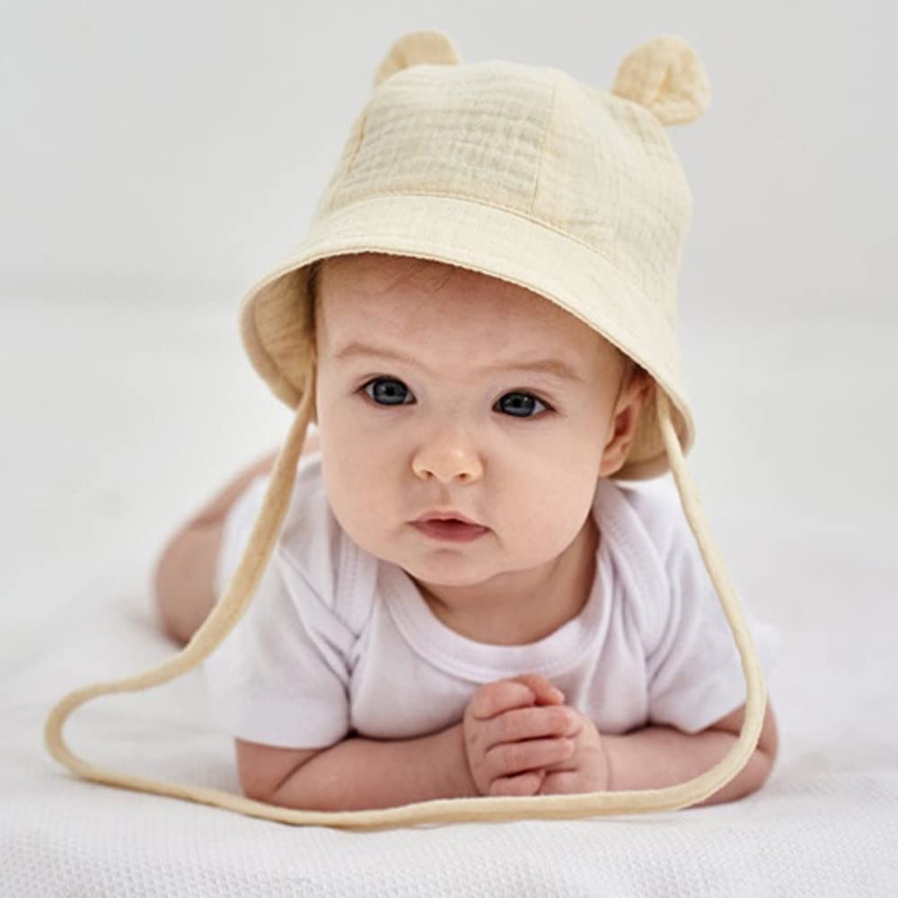 Bambino Cappello da Sole Carino Berretto in Cotone Protezione Solare Cappellino Berretto da Pescatore da Spiaggia Bucket Hat