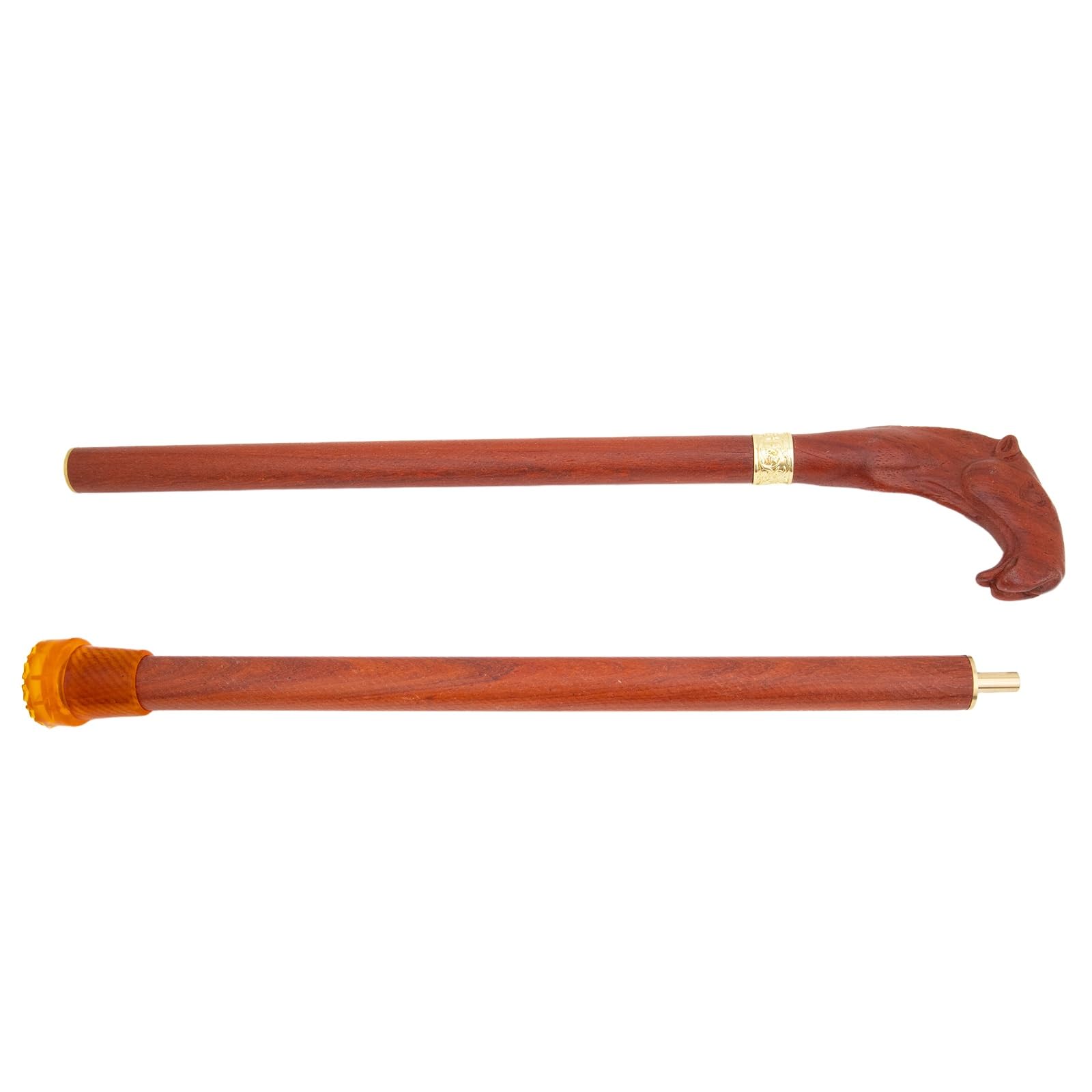 Gehstock Aus Holz Mit Kamel-Griff und Handschlaufe