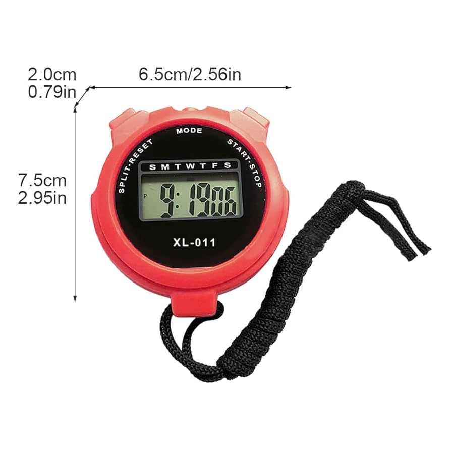 Haoyaa Digital Stopwatch Timer Large Three Row Display Athletics Racing BF5