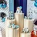 AHUAWA Cylinder Stands for Party 5Pcs Round Pedestal Stand Foldable Cardboard Columns Cylinder Tables for Parties Baby Shower Birthday Wedding Pillars Display Decoration