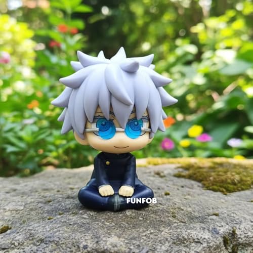 Image of FUNFOB Jujutsu Kaisen Action Figure Collectible for Anime Fans PVC Multicolour | Go-jo Chubby