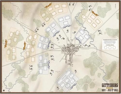 Worthington Games Gettysburg Solitaire Juego de Mesa Edición Boxed para Adultos 18+ miniatura 3