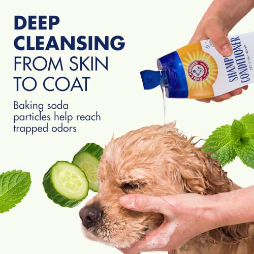 Arm & Hammer 2-in-1 Dog Shampoo and Conditioner, Cucumber Mint, 20 Fl Oz - image 5