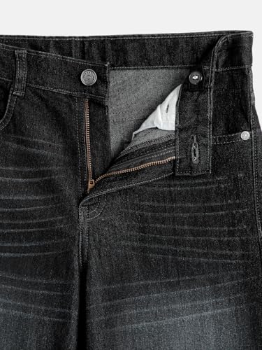 Image of Urbano Juniors Boy's Loose Baggy Fit Washed Denim Jeans Stretchable