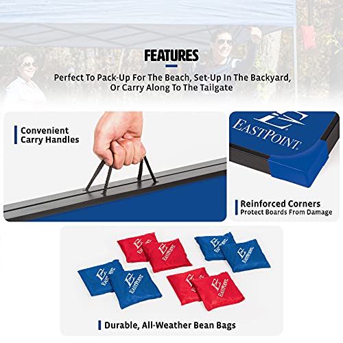 Eastpoint Sports Mdf Cornhole Game Set 2X3 With Built-In Storage, Convenient Carry Handles – Perfect For Backyard, Beach, Park, Tailgates, Outdoors And Indoors #TOP2