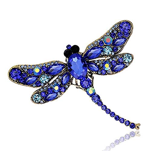 Broche libellule cadeaux d'anniversaire : bijoux strass cristal pour elle