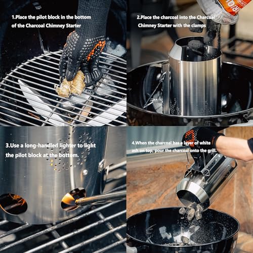 Démarreur de cheminée pour barbecue Onlyfire et charbon de bois - 7