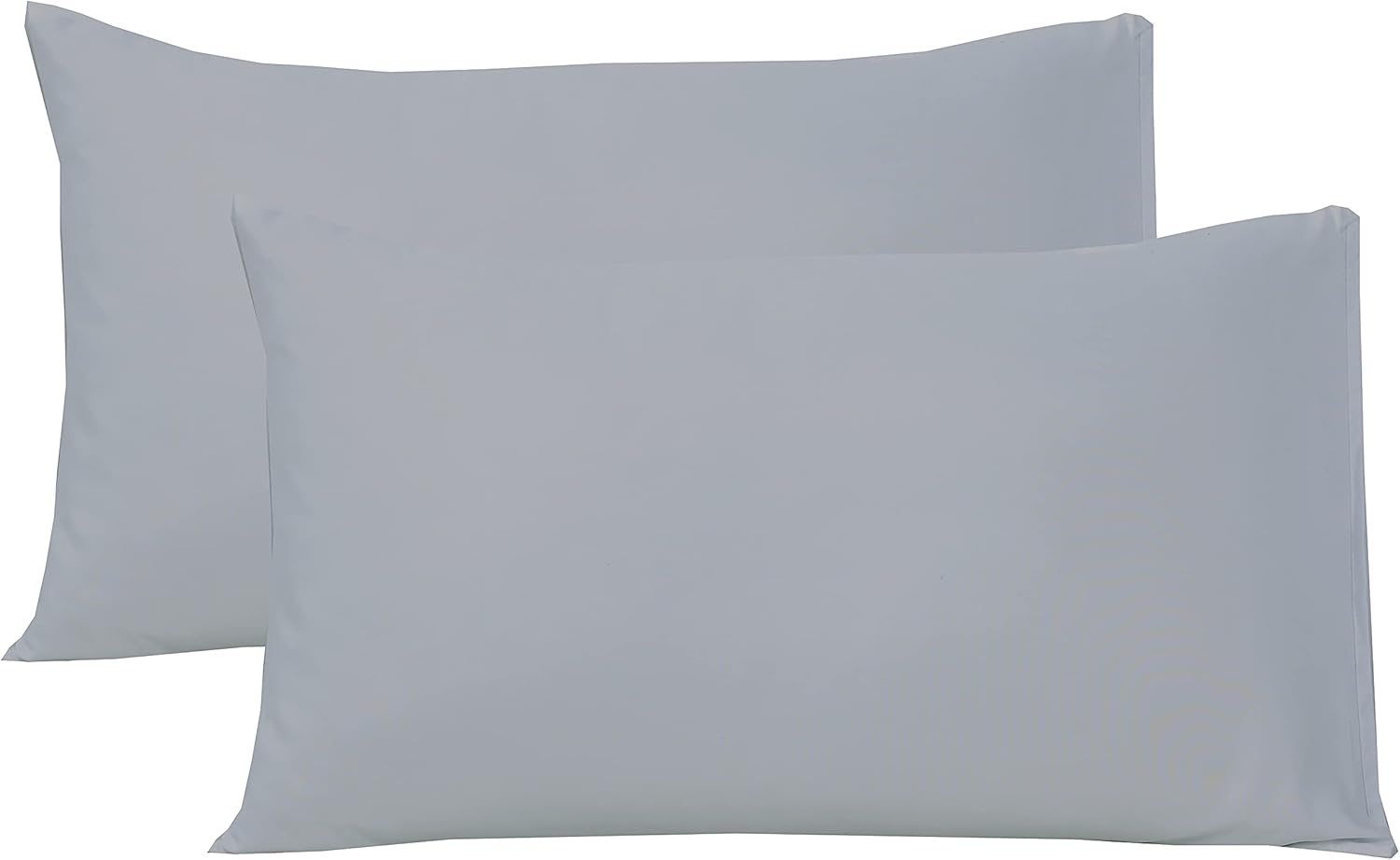 Linen Home Grey Pillowcases 2 Pack, Easy Care Soft Brushed Microfibre