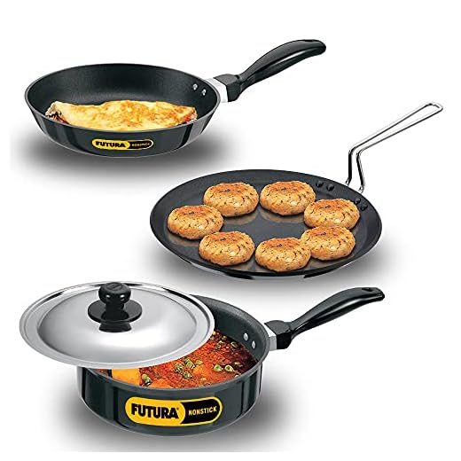 Hawkins Futura Non-Stick Cookware Set, 4 Pieces (QS1)