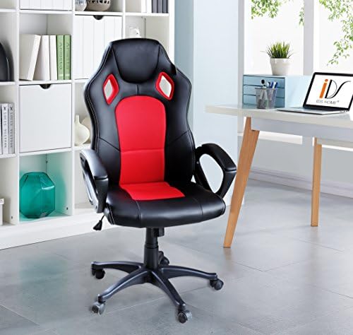 IDS Online Home Adjustable Office Racing Chair, Red