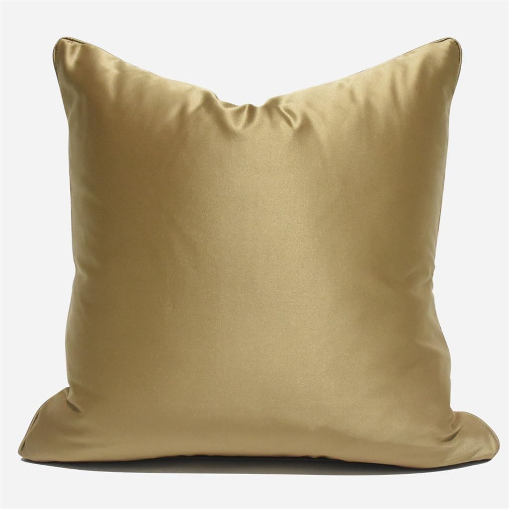 HBJWOV Soft Gray Gold Hotel Model Room Pillow Case ometric Pattern Living Bedroom Big Cushion