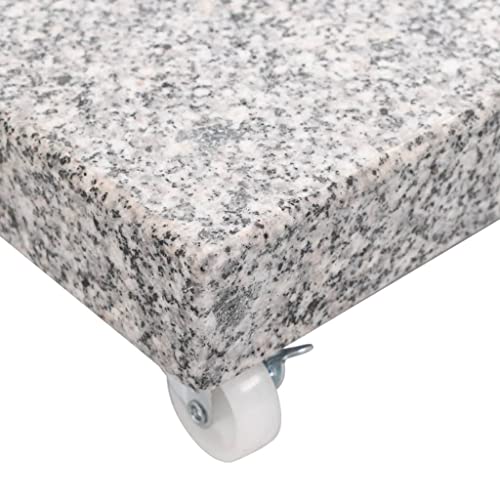 Socle de parasol en granite véritable de 30 kg robuste