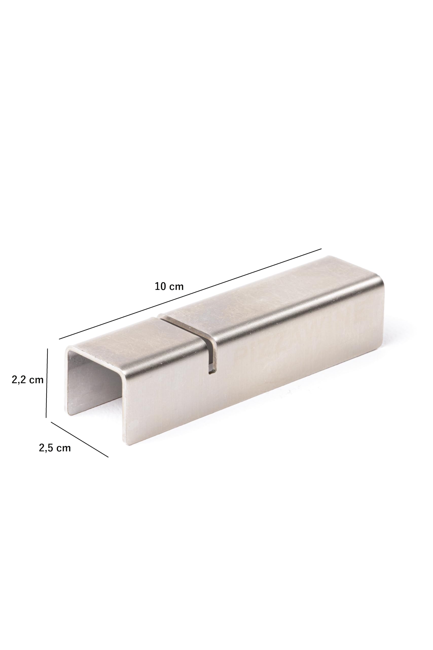 Set poggiaposate rettangolare da tavolo acciaio INOX, porta 2 posate inossidabile, Design Elegante, Idea Regalo per Mise En Place di lusso per ristorante forchetta e coltello (Inox, x8)