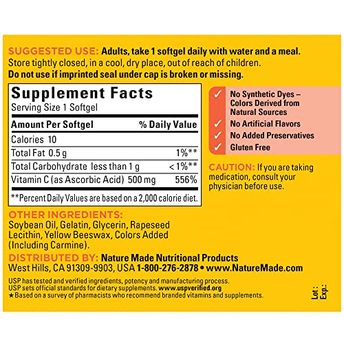 Nature Made 2509 Vitamin C 500 Mg, Dietary Supplement thumb #5