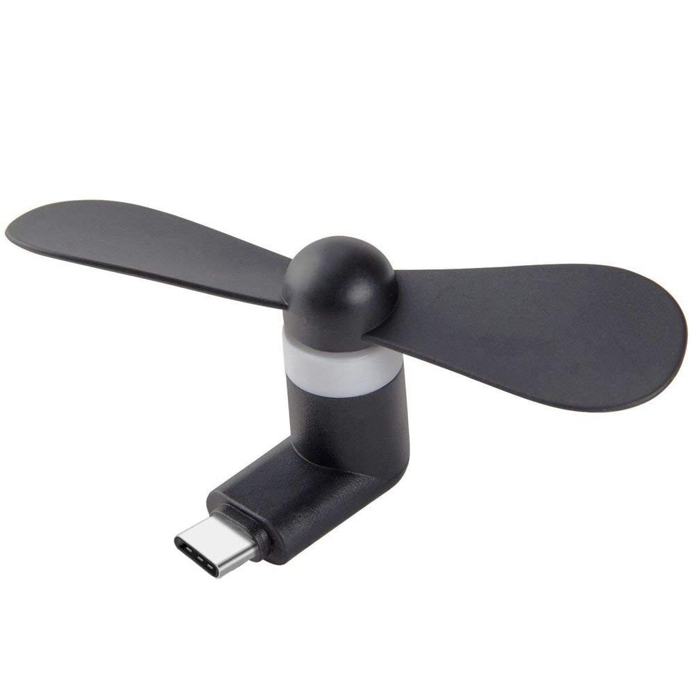 Mile_Stone Mini Portable Type-C USB Fan for Smartphone With Two Blades (Black) (B0CHDSV1WC) Amazon Price History, Amazon Price Tracker