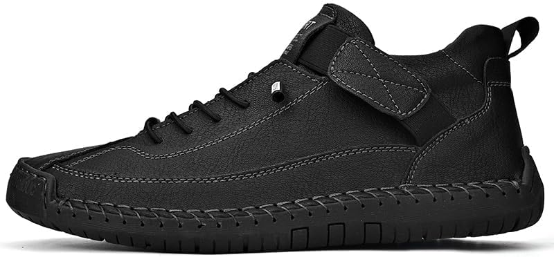 LZDZN Mens Leather Shoes for Men Loafers Casual Dress Driving Men's Boat Black Brown Khaki Blue Green Big Size Male Handmade Fashion - Image 6