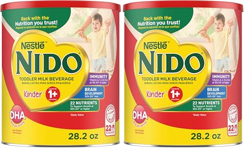Image of Nido NESTLE Kinder 1+ Powdered Milk Beverage 1.76 lb. Canister (Pack of 2)