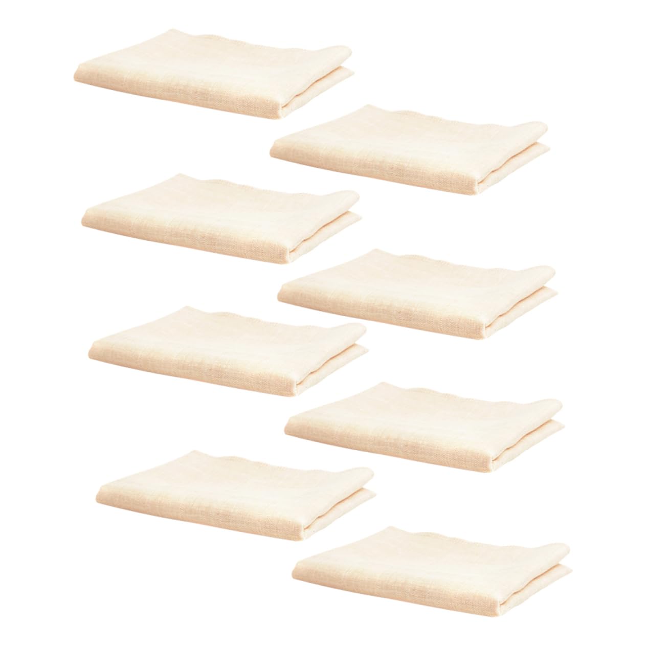 BESPORTBLE 8Pcs Nursing Towels Double Layer Organic Cotton Face Washcloths for Newborns Soft and Absorbent for Drooling Feeding and Teething Care