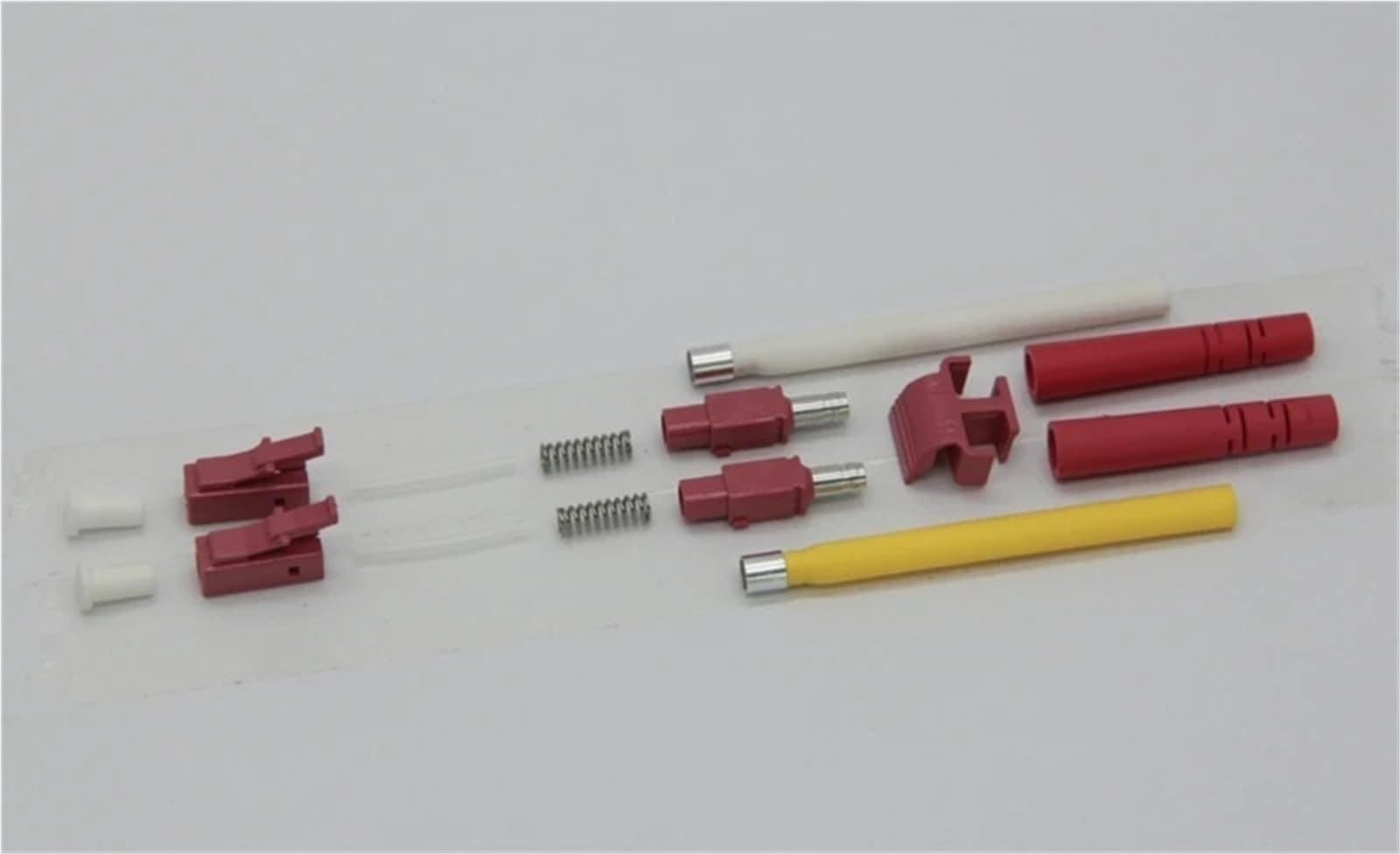 Kit de connecteurs LC Duplex OM3 OM4 SM MM A sans ressort Rose Vert LC Connecteur fibre optique 200 pièces (OM3 Aqua 3 mm)