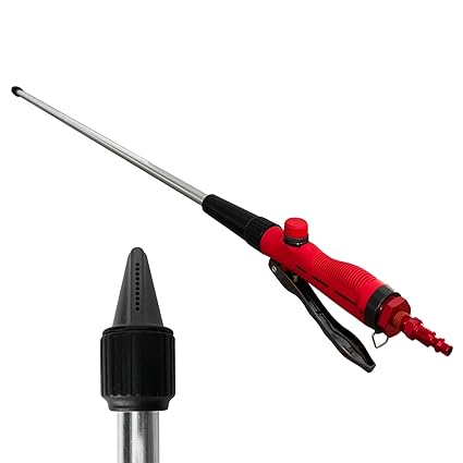 Milton Water & Air Industrial Power Wand, Dual Cleaning Power, 125 PSI & 2.8 GPM, Small & Large Heavy Equipment, Ergonomic Handle Grip, High Efficiency and Safety, Aluminum Tubing & Metal Handle