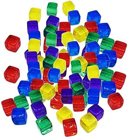 2x100pcs 10mm Colorful Dices Cube Board Games for Party KTV Toys Multicolor | Toys & Hobbies | Games | Role Playing Games | Accessories